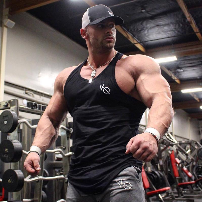 

Summer New Style Muscle Brother Outdoor Fitness Sports Running I-shaped Vest Sleeveless Fitness Clothing, Red