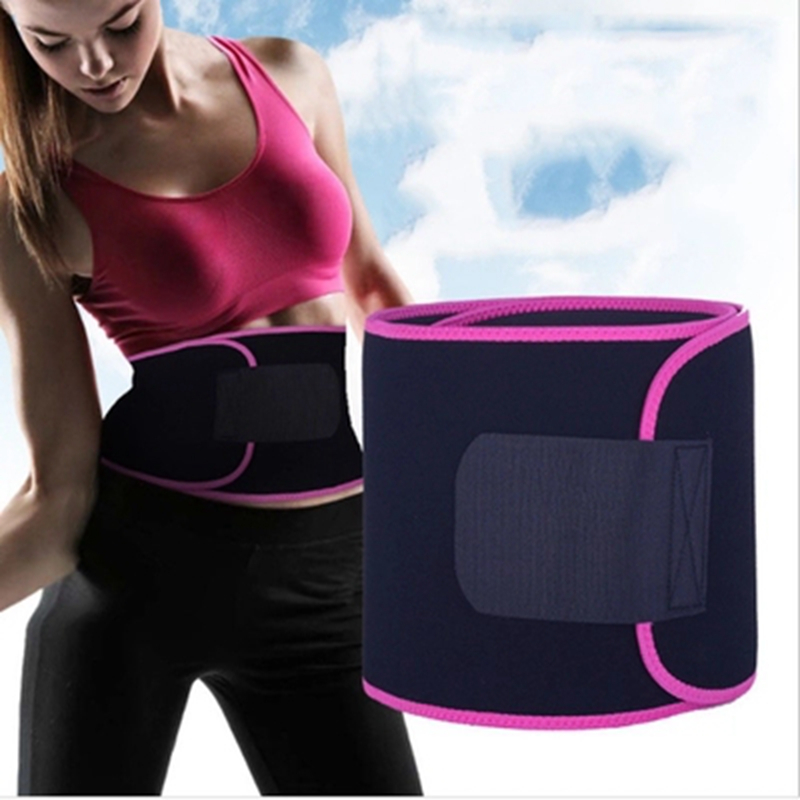 

Fitness Sports Exercise Waist Support Pressure Protector Belly Shaper Thin Adjustable Belt Training Waistband For Women, Yellow