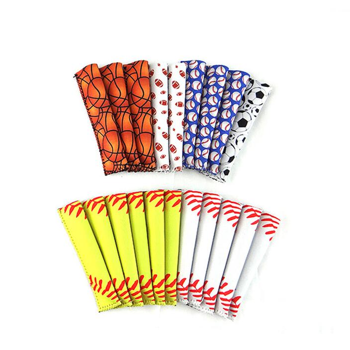 

Baseball Popsicle Holder Pop Sleeves Ice Lolly Bag Summer Kids Ice Sleeves Freezers Popsicle Holders Green Packs Ice Cream Tools CGY164