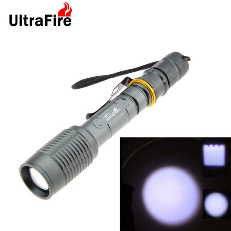 

UltraFire Zoomable glare 9000lm XM-L-T6 tactical torch lantern camping light 18650 luz flash li