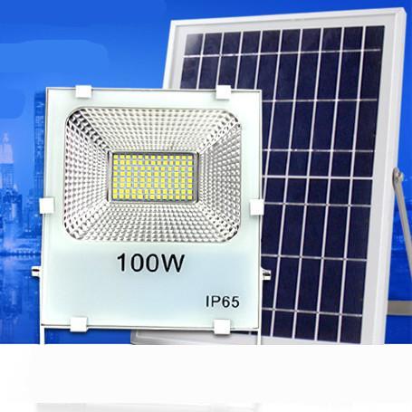 

Outdoor Solar LED Flood Lights 100W 50W 30W 70-85LM Lamps Waterproof IP65 Lighting Floodlight Battery Panel Power Remote Contorller China DH