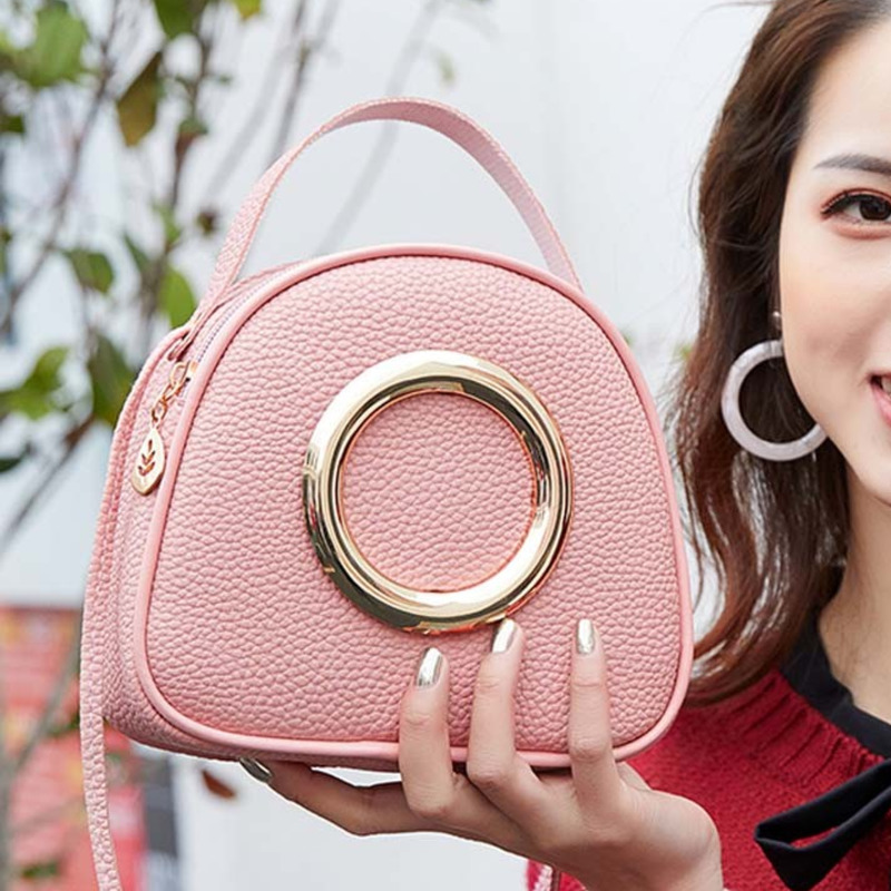 

Women's Solid Shoulder Bags Leather Cute Girl Small Handbag Versatile Fashion Luxury Women Messenger Bag Drop Ship, Black