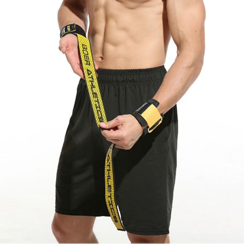 

Weight Lifting Grip Belt Gym Fitness Non-slip Grip Belt Tension Thickened Wrist Wrap Weightlifting Dumbbell Training Wrist, Red