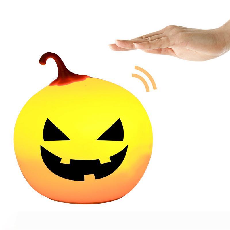 

BRELONG USB charging pumpkin lights Halloween pats night light festival atmosphere lights colorful led small table lamp