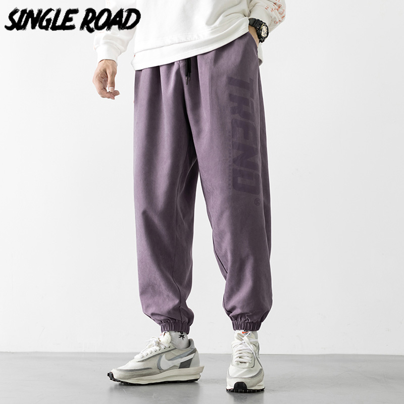 

SingleRoad Men's Harem Pants Joggers Men 2020 Purple Cold Feeling Hip Hop Japanese Streetwear Sweatpants Trousers Joggers Male, Green joggers men