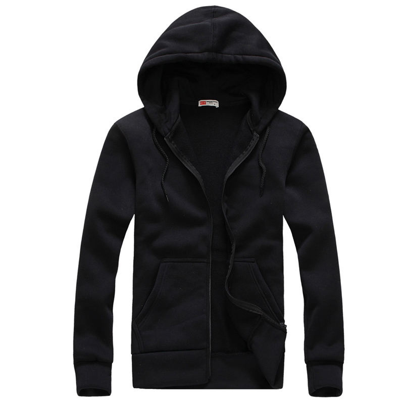 

New Fashion Men Sweatshirt Men Hoodies Cotton Hoodie Jackets Tracksuit Autumn Spring Hoodies Sweatshirt Plus Size -XXL, Black