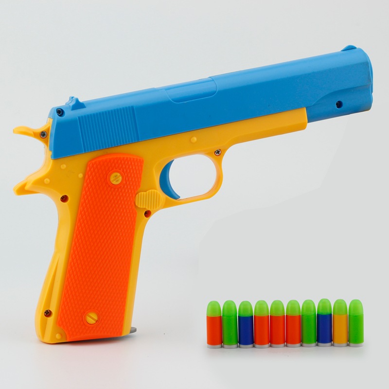 

Paintball Classi Toys Mauser Pistol Child shoot Gun boys gift Soft Bullet Gun Plastic Absorben Kids Fun Outdoor Game Shooter Safety Shootout