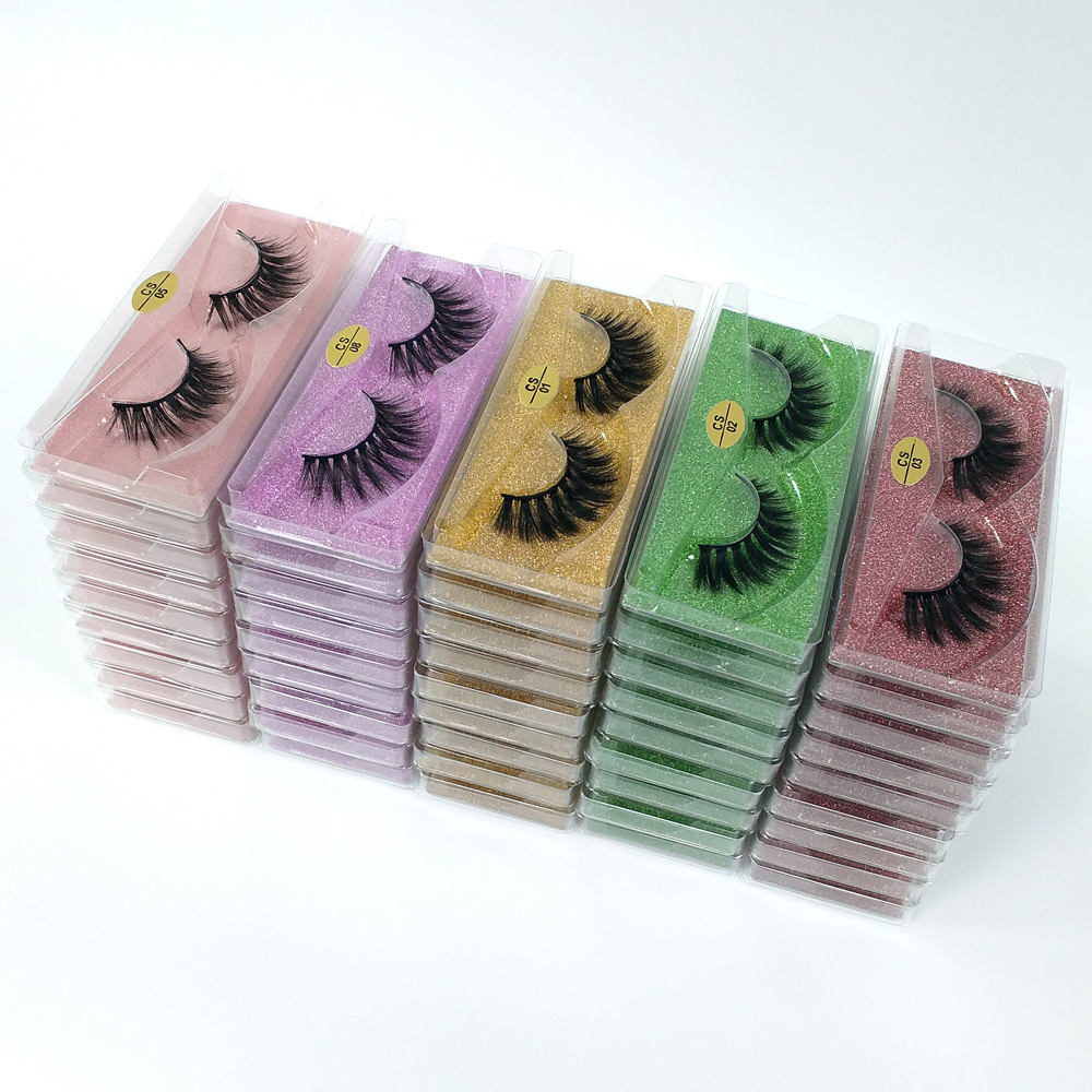 3D mink eyelashes wholesale 10 style natural long 3d mink lashes hand made false eyelashes full strip lashes makeup false eyelash In Bulk-image-559384696
