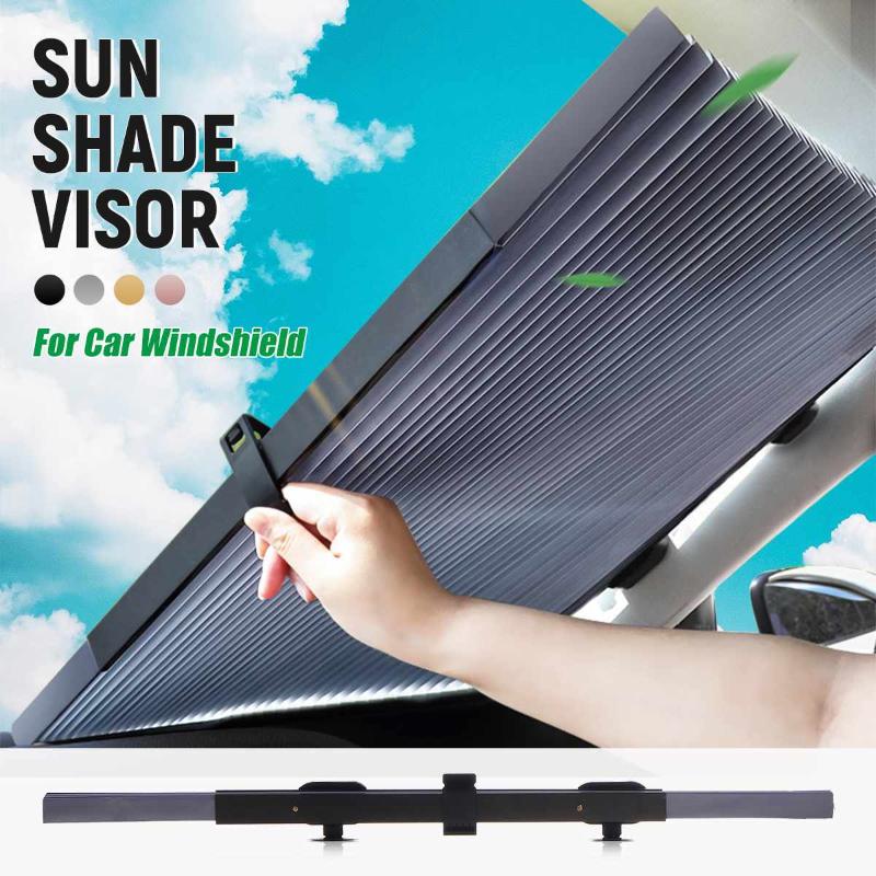 

46CM/65CM/70CM/80CM Upgrade Retractable SUV Truck Car Front Windshield Sunshade Rear Window Sun Visor UV Protection Curtairn