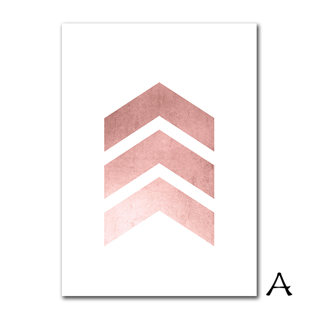 2020 Geometric Heart Deer Canvas Painting Pineapple Wall Art Rose Gold Print Peony Poster Nordic Pictures Rose Gold Decoration Home From Zuihangyuan1 3 24 Dhgate Com