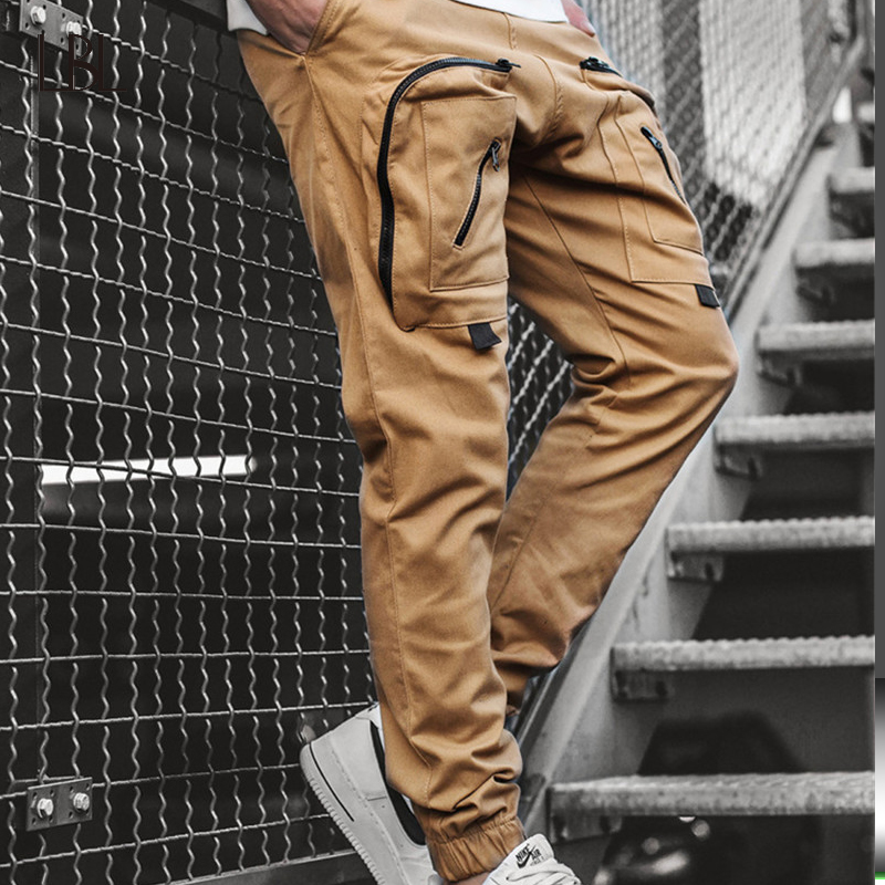 

Sweatpants Men's Autumn Hip Hop Joggers Cargo Pants Streetwear Men Casual Fashions Trousers Male Pencil Harem Pants, 178red