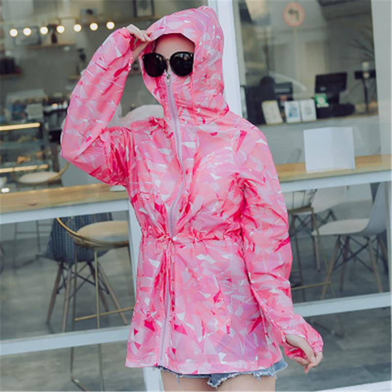

Summer New Korean women's casual casual outdoor thin-hatted long-sleeve sun-proof clothing windbreaker HX0522, Hx0522-3