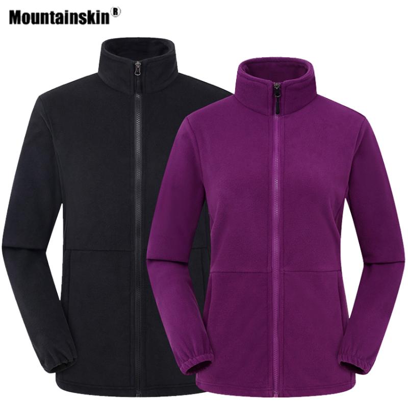 

Mountainskin Men Women's Fleece Hiking Thermal Jacket Outdoor Sports Climbing Camping Windbreaker Male Warm Coats VA624, Men danim blue