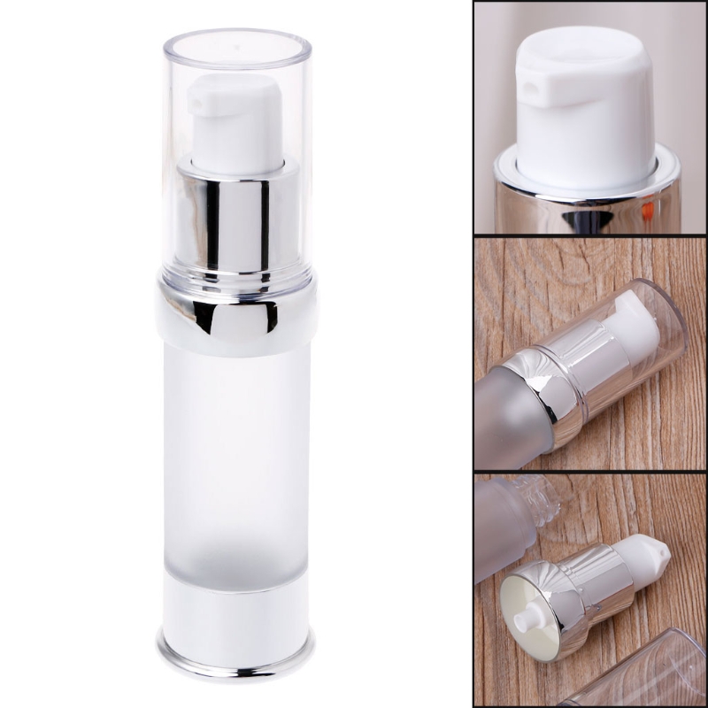 

Travel Airless Bottle Pump Empty Spray Cosmetic Vacuum Lotion Bottles 15/20/30ml