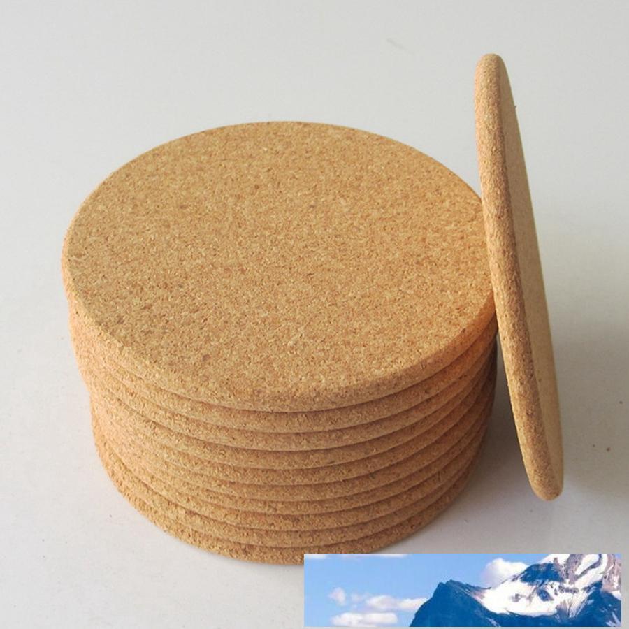 

500pcs Classic Round Plain Cork Coasters Drink Wine Mats Cork Mats Drink Wine Mat Ideas for Wedding Party Gift RRA2303