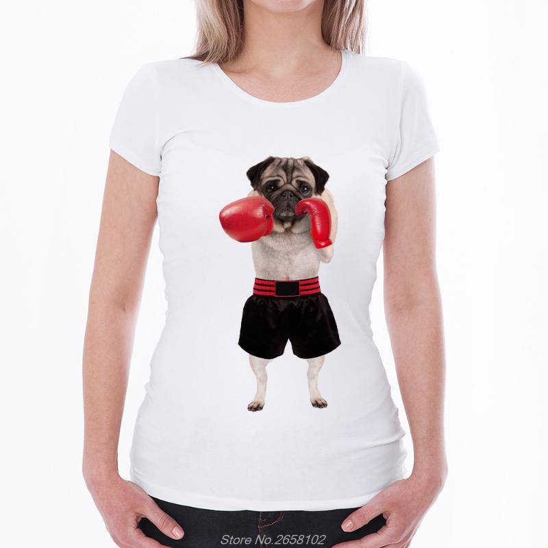 

Fighting Panda/Pug Printed T Shirt Women Short Sleeve O-neck T-Shirt Summer Tops Causal Funny Tshirt Harajuku Streetwear