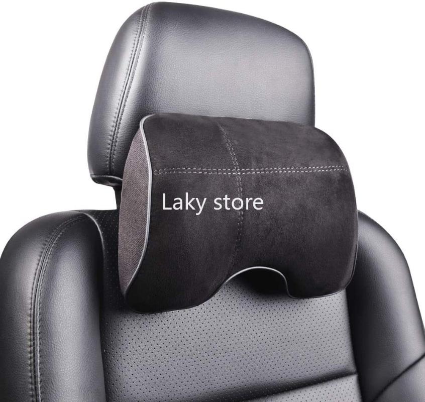 

Car Seat Neck Support Pillow Soft Memory Foam Headrest with Adjustable Strap for Driving Home Office