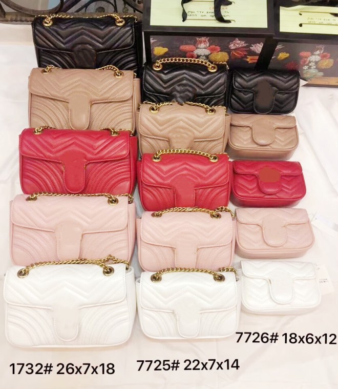 

High Quality New women Shoulder bag leather chain bag Cross body Pure color womens handbag crossbody bag purse 3 size, Extra freight