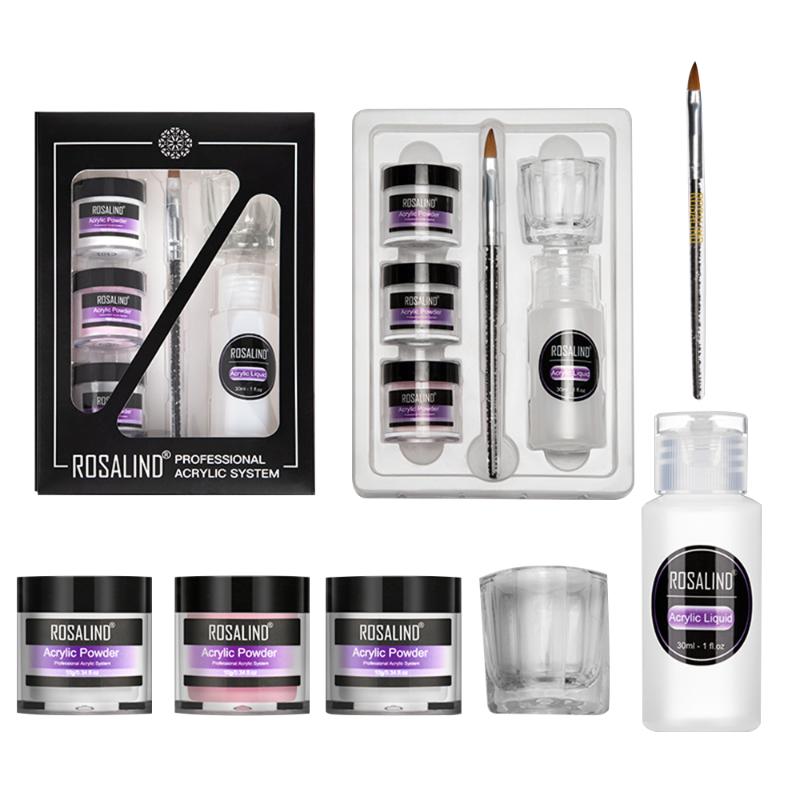 

New Acrylic Powder Set Acrylic Liquid Caving Pen Glass Cup Nail Extenison Nail Carving Tools Decor Accessories