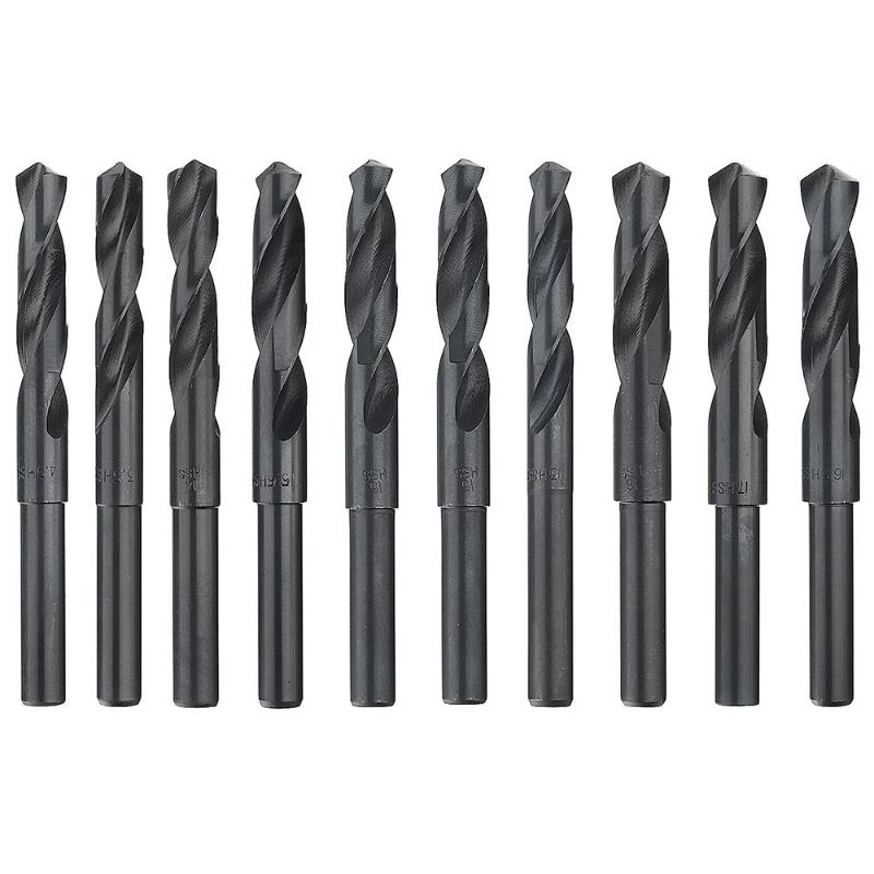 

1pc High Speed Steel Black Oxide Reduced Shank Drill Bit with 1/2 inch Shank Twist Drill Bit New