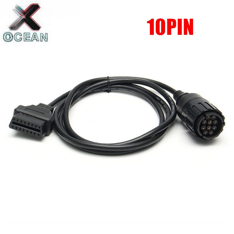 

For 10PIN ICOM D Cable ICOM-D Motorcycles Motobikes 10 Pin Adaptor to 16Pin OBD2 Diagnostic Cable for BWM ICOM A2 D