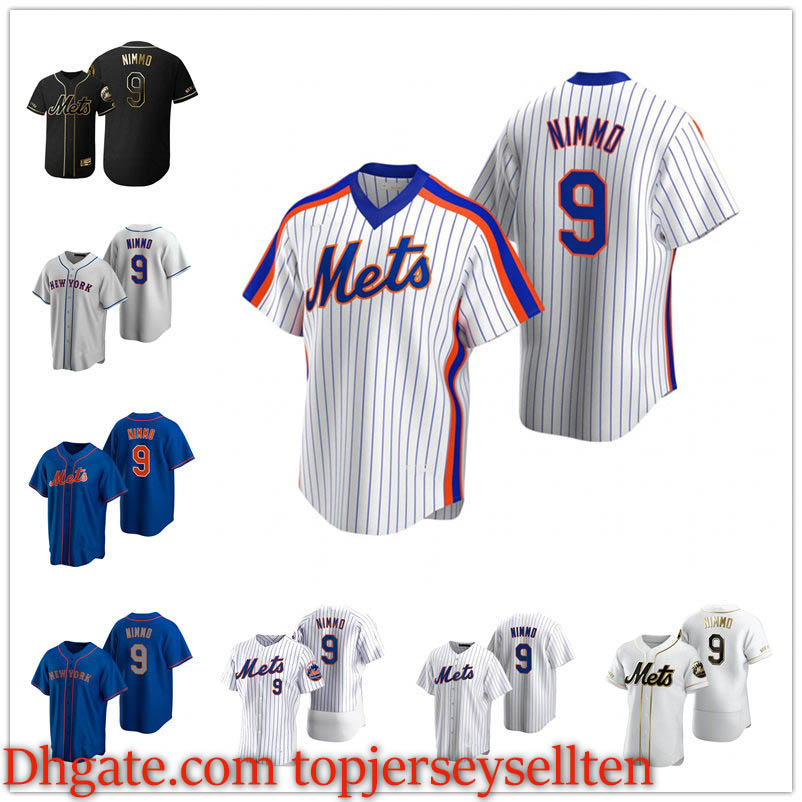 

Mets MEN WOMEN YOUTH 9 Brandon Nimmo 2020 Authentic baseball Jersey