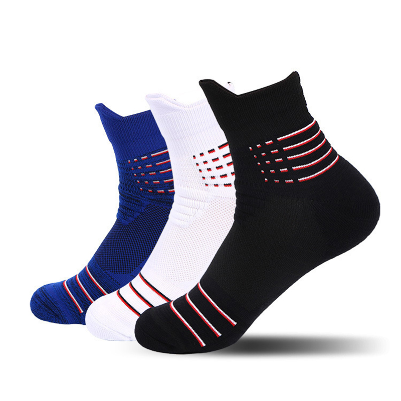 

Women Running Socks Night Cycling Socks Men Breathable Non-slip Sport Sock for Outdoor Basketball Bicycle, Black