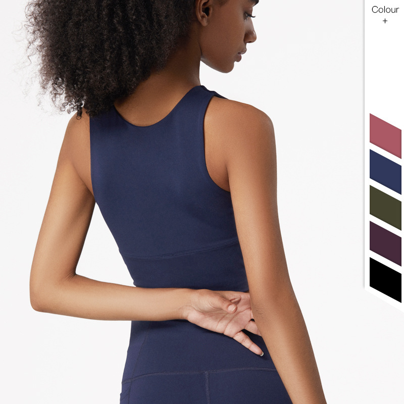 

Sports Bra for Women Compress Quick Dry Push Up Bralette Crop Top Yoga Underwear Female Pad Cropped Tops SportsWear Tank 1228, Black