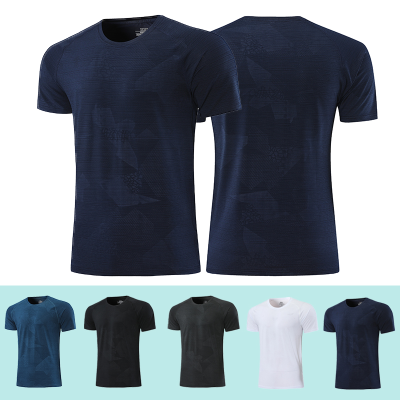 

Men's Summer Running T-Shirts Quick Dry Compression Sport Short sleeve Fitness Gym Running Shirts Shirts Sportswear, Yx0303 white