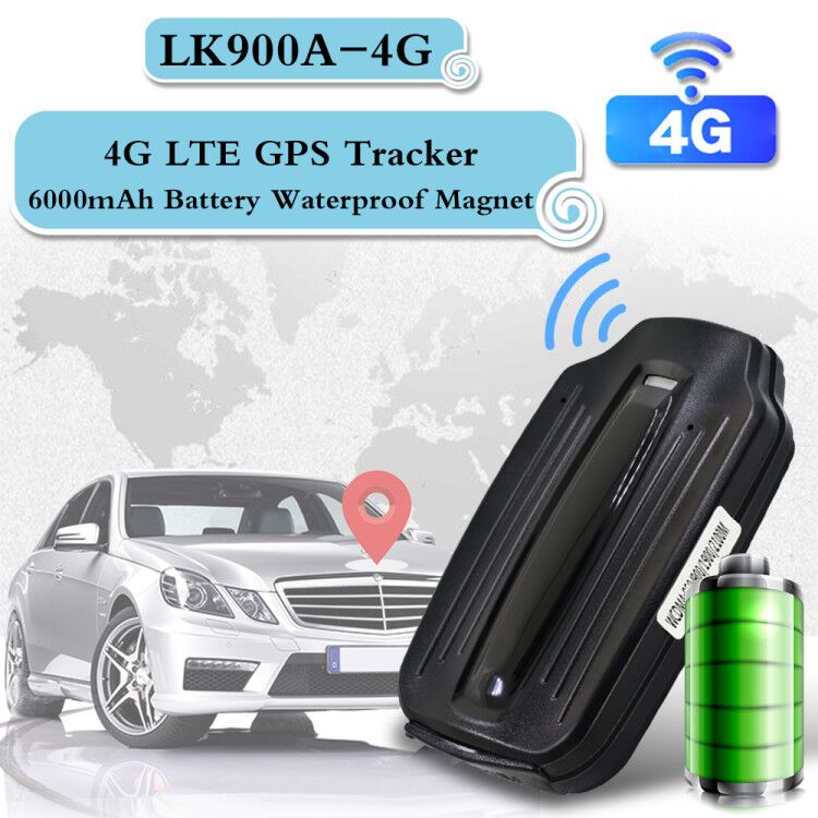 

4G GPS Car Tracker GPS Locator LK900A-4G Real-time tracking and Remove and speed alert History Route AGPS locating