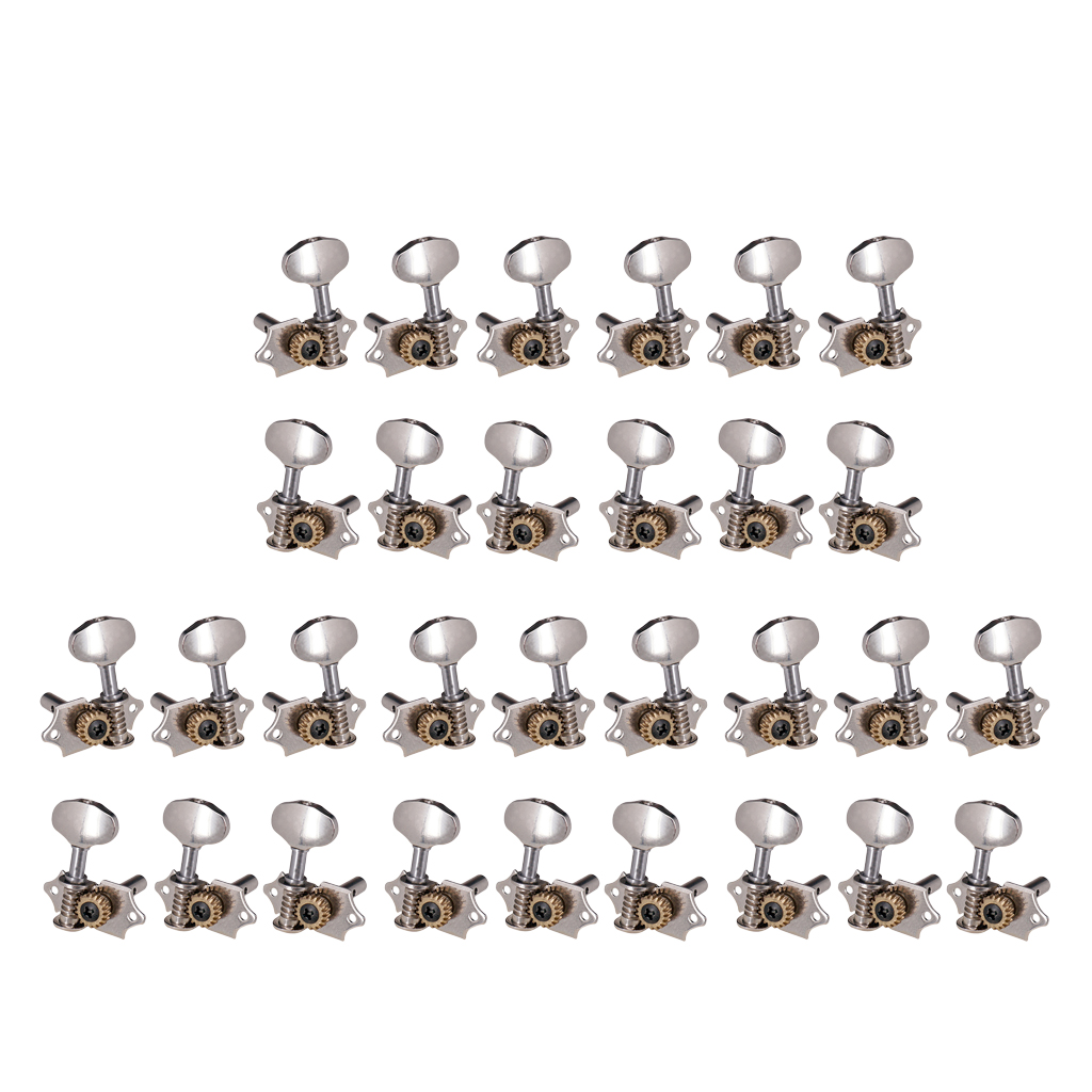 

30 Pieces (L + R) 1:18 Open Gear Tuning Pegs Keys Tuner For Classical Guitar Parts