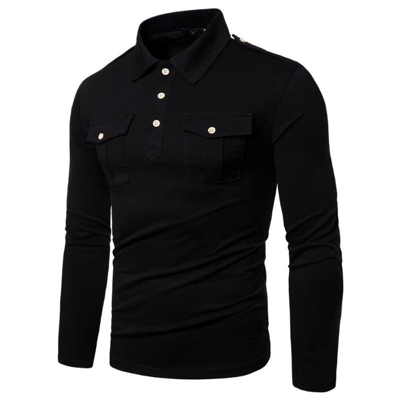 

Summer style Men Tshirt Fashion Long Sleeve funny T-shirts, Black