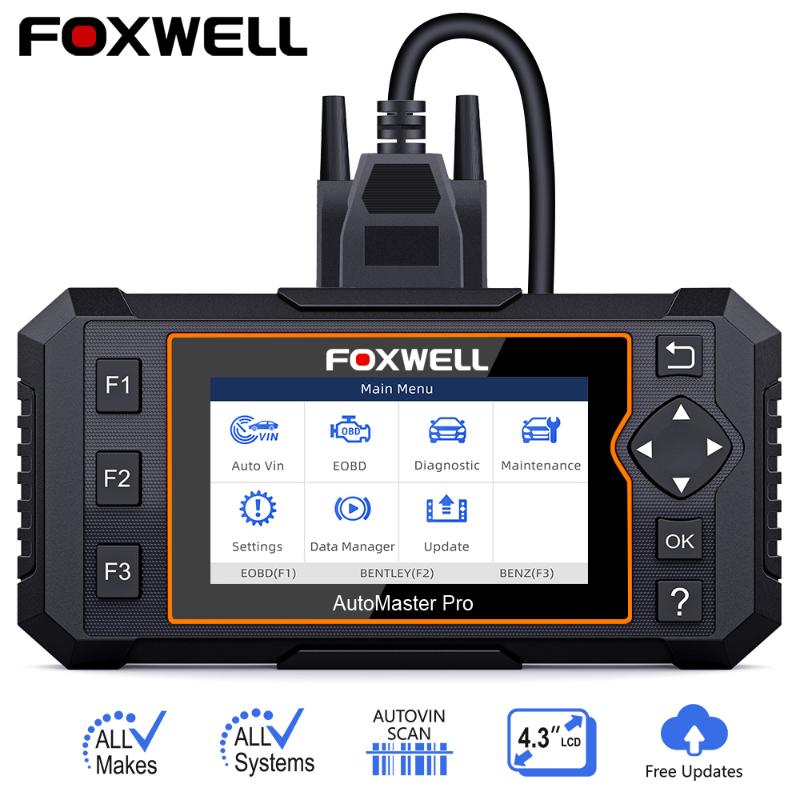 

Foxwell NT644 OBD2 Scanner All System Diagnostic With Oil DPF 19 Reset Functions Professional Car Diagnostic Tool OBDII Scanner