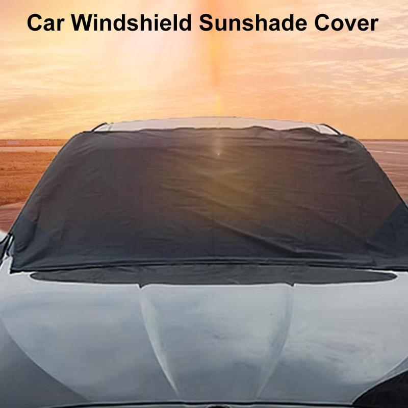 

Car Front Windshield Cover Dual-use Magnetic Against Sun Ice Frost Rain Fallen Leaves Car Windshield Protector Accessories