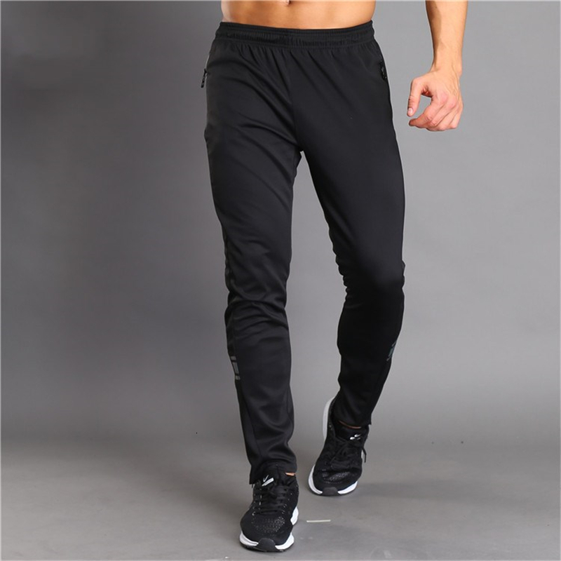 

Breathable Jogging Pants Men Fitness Joggers Running Pants With Zip Pocket Training Sport For Running Tennis Soccer Play, As pic