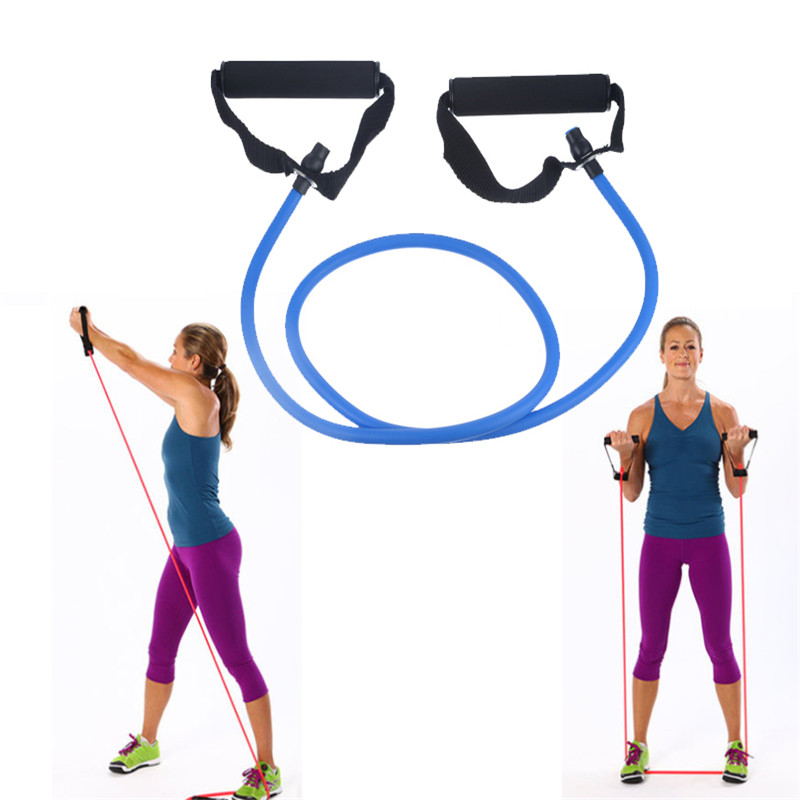 

120cm Fitness Elastic Resistance Bands Yoga Pull Rope Exercise Tubes Workout for fitness Gum Pilates Elastic for sports