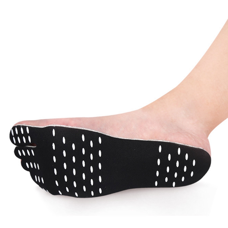 

Beach Barefoot Invisible Shoes Insole Heat Insulation Waterproof Non-slip Stick On Adhesive Foot Protection Pad Stickers, Pink