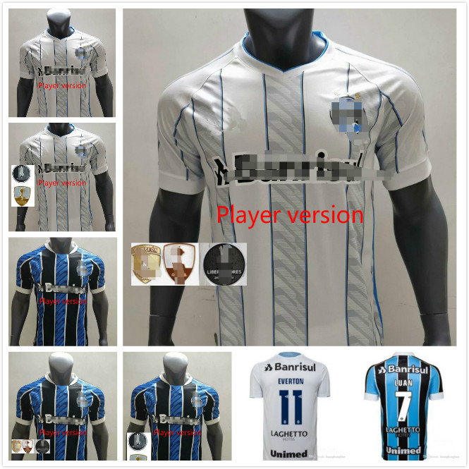 

Player version 2020 Gremio Soccer Jersey 20 21 Gremio MILLER LUAN DOUGLAS DIEGO HAILON Home Away third football shirts camisetas de futbol, Black;yellow