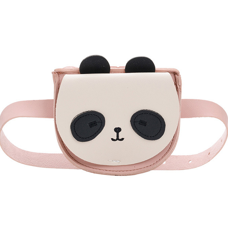 

Raged Sheep Kid's Bag Fashion Chest Bag Waist Cute Mini Cartoon Shoulder Messenger Personality Animal Girls Coin Purse, Black