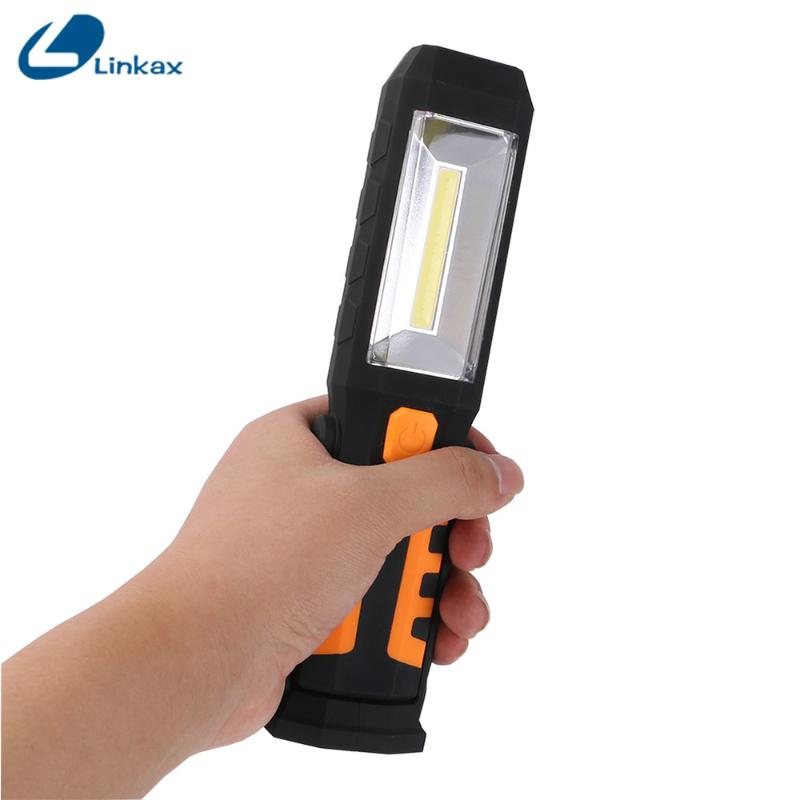 

Portable Magnet COB LED UBS Rechargeable Working Light 3 Modes Lamp with Hanging Hook Outdoors Camping Lighting