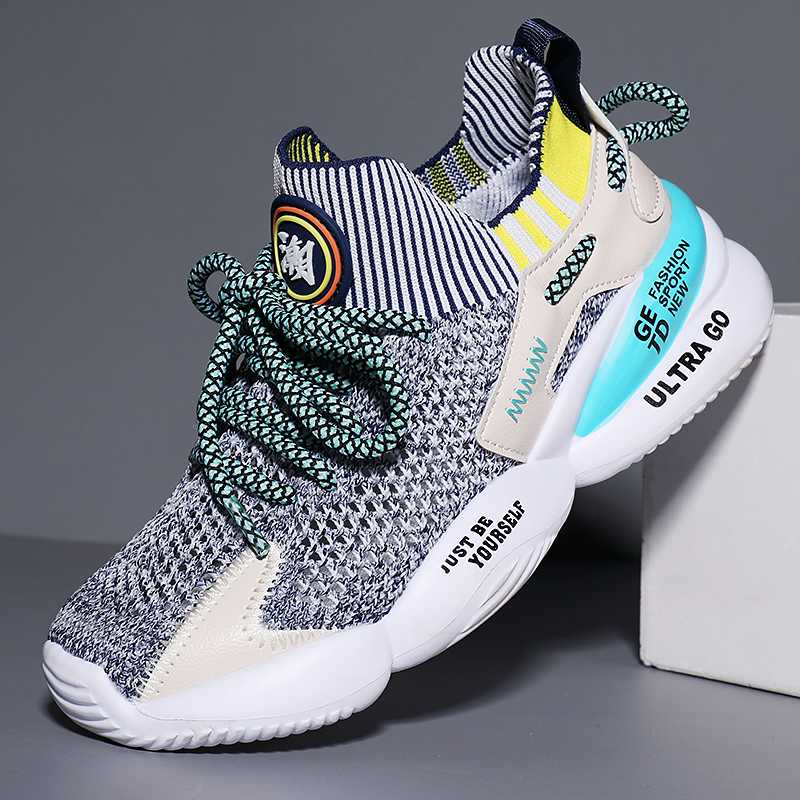 

J&G New Spring Kids Sport Sneakers Children Mesh Slip On Sneakers 2020 Boys Girls Summer Breathable Light Running Shoes Trainers, Black