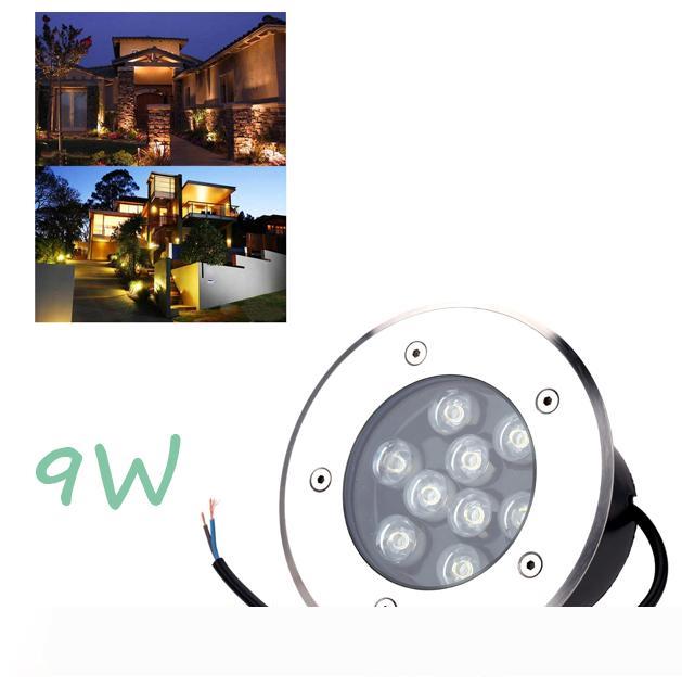 

Anti-corrosion IP67 Waterproof 9W AC85-265V LED Outdoor Ground Garden Path Floor Underground Buried Yard Lamp Landscape Light