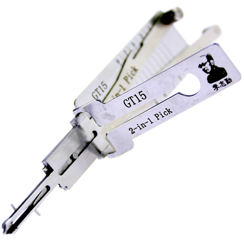 

Lishi GT15 2 in 1 Car Door Lock Pick and Decoder Lock Pick Sets For Fiat