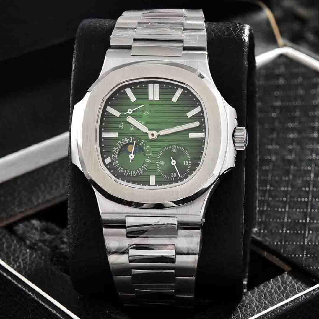

The nautilus 5712/1a-001 series Beijing maneuver can display stable movement, 40mm1.2 thick.Automatic mechanical watch for men.Watch, 397