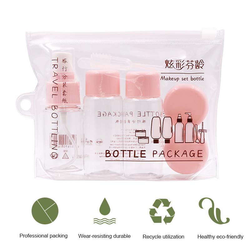 

7 Pcs/set Transparent Empty Spray Bottles Travel Skin Care Cosmetic Disinfectant Refillable Bottle Plastic Perfume Spray Bottle