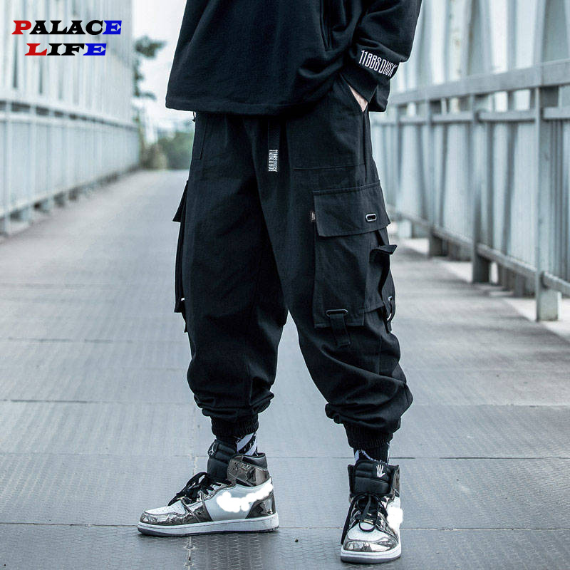 

Black Cargo Pants Men Hip Hop Loose Pants Mens Spring Harem Pant Streetwear Harajuku Jogger Sweatpant Trousers -4XL