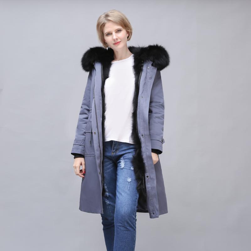 

Fur Parka Long plus Size Clothing Fur Jacket Star Celebrity Inspired coats korean winter coat women, No.4