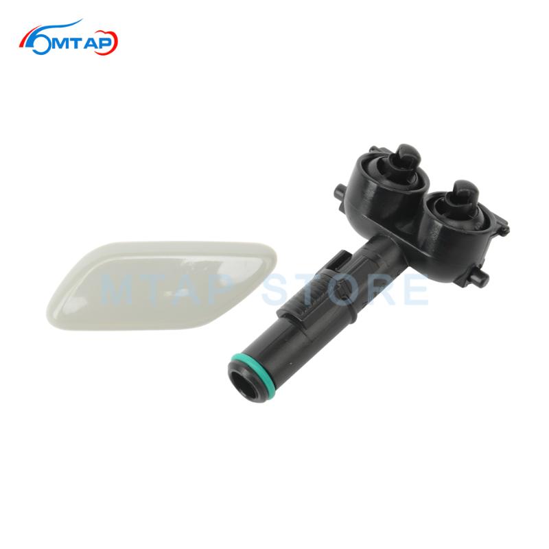 

Front Bumper Head Lamp Washer Nozzle Spray Jet + Headlight Washer Cover Cap Lid For 3 Axela BK 2003-2008 5-Door