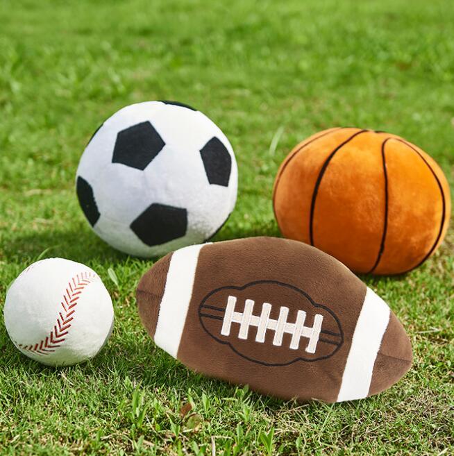 

New Baseball Kids Ball Toys Football Basketball Dolls Baseball Sphere Toys Spherical Pillow Colorful Plush Dolls Outdoor Sports