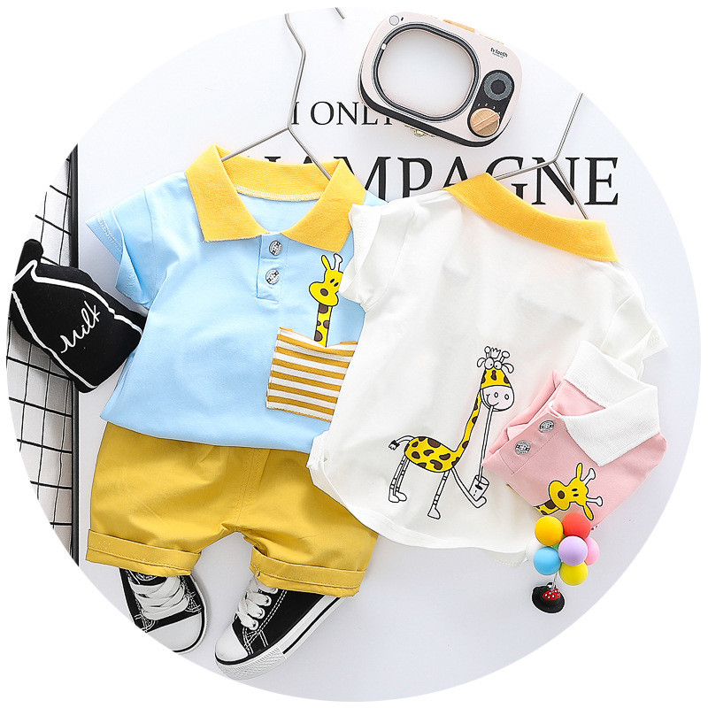 

Infant Clothing For Baby Girls Clothes Set Fashion Summer Newborn Baby Boys Clothes T-shirt+Pants Outfits Suit Costume, Pink